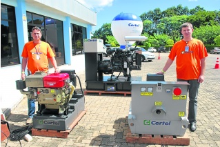 Para garantir fornecimento ininterrupto, Certel comercializa geradores de energia