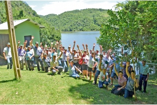 Hidrelétrica da Certel foi visitada por lideranças do sindicato rural de Lajeado